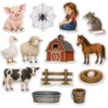 Thryvomniq Charlotte's Web Felt Story Board Set Farm Animal Felt Pieces with Hook and Loop Dots for Storytelling