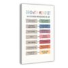 TIANDIGEN Growth Mindset Success Begins Believing Educational Poster