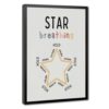 TIANDIGEN Star Breathing Exercise Guide Print Educational Poster