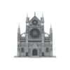 TIANSTO Gothic Cathedral Facade Building Blocks Set MOC-199891 for Ages 16+