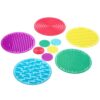 TickiT Silishapes Sensory Circles - Tactile Pads for Calming Sensory Play - Set of 10 - Assists Autistic Toddlers & Children