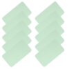 TIDTALEO 100pcs Green Blank Note Cards 3x2 Inch Heavyweight Paper with Rounded Corners and Matte Surface, Versatile Tiny Cards for Memo Notes and Classroom Sessions