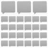 TIDTALEO 100pcs Silver Scratch Off Cards Stickers with Self-Adhesive Paper Material, Speech Bubble Shape for Birthday Parties and Classroom Rewards, Surprise Reveal Game Cards for Friends