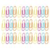 TIDTALEO 120pcs Colorful Assorted Binder Clips Paper Clips Multi-Functional Rounded Paperclips for Page Marking and Binding Multiple Pages for Office and Personal Use Random Color