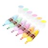 TIJOPOP 6 Pcs Scented Highlighters Pens,Cute Design Assorted Colors Highlighter Set,Transparent Widen Chisel Tip,Dry-Quickly,No Bleed,Ideal for Office