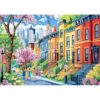 TileJoy 1000 Piece Puzzles for Adults, Jigsaw Puzzle of Colorful Urban Alley, Funny Puzzle, Perfectly Fitting Pieces, Home Decor Birthday Party Gift for Adults Seniors 27.5" x 19.7"