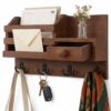 TIMBERNEST HOME Key Shelf Mail Holder Brown