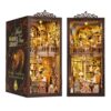 Time Library DIY Handmade Wooden Book Stand 3D Assembly Model Artistic Creativity Birthday Gift Original