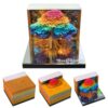 Time Piece Calendar, 3D Desk Calendar, Weekly Calendar & LED Lights, 3D Memo Art, Novelty Gift for New Year Office Desktop Decoration (2027 Calendar Tree of Chakra)
