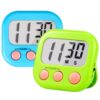 Timer for Kids Teachers Supplies Digital Kitchen Timers for Cooking Large Magnetic Classroom Timer 2Pack-Blue Green