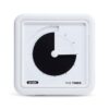 Time Timer® Numberless Braille 8-Inch Visual Timer – 60-Minute Countdown Silent Clock with Tactile Features & High-Contrast Disappearing Disk, Desk Timer for Kids, Office, ADHD, Autism - Black