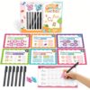 Timetome Large Magic Grooved Writing Practice for Kids 3-5, Grooved Writing Books for Kids 6-8, Handwriting Practice Ages 5-7, Preschool Learning Activities (Practice 6-Books)