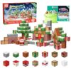 Timetome Magnetic Blocks, 200PCS Magnetic Building Block Cubes, STEM Montessori Sensory Toys for Kids Boys Girls Ages 3 4 5 6 7 8 9 10 (Christmas Version)