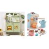 Tiny Land Farmhouse Kitchen Playset & Coffee Maker Wooden Kitchen Toys
