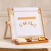 Tiny Land Tabletop Kids Art Easel, 5-Level Magnetic Drawing Board