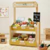 Tiny Land Wooden Play Store Pretend Grocery Store Role Play Toy