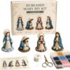 Tiny Religious Beading Kit with Colored Beads for Beginners (Mary)