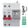 Tissting WiFi Circuit Breaker with Metering 63A, Smart RCBO Over Under Voltage Protector - APP Control for Home Electrical Safety, Real Time Energy Monitoring, Leakage Protection