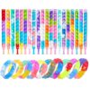 Tiusue 30PCS Pop Fidget Bracelets Party Favors for Kids Pop It Bracelets Fidget Toys Bulk Its Fidget Toy for Kids Goodie Bags Stuffers Classroom Bubble Poppers Toddlers Sensory Toys for Girls Boys