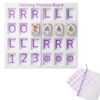 TJCENXIN Solo Mahjong Board Practice with Bag 3D Printed Solo Mahjong Tray Training Tool Teaching Aid Improve Skills Solo Play for Beginners & Casual Players (8.6 * 7.6 inch, Purple Floral)