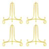 TJCGCKK Foldable Plate Stand Holder Metal Easel Display Stand Tabletop 4PCS