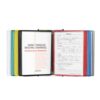 TKNDFPELS 20 Display Pockets, Durable Space Saving Desktop Display Shelf, for Office/Home Storage A4 Documents(Multi-colored)