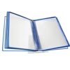 TKNDFPELS A4 Wall Mounted Metal Document Holder 10-Pocket Multicolor Consultation and Presentation(Blue)