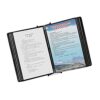 TKNDFPELS A4 Wall Mounted Metal Flip Display Folder, 10-Page 20 Sheets, Multicolor(Black)