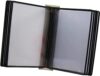 TKNDFPELS Accordion File Organizer Wall Mounted 10 Double-Sided A4 Flip Folders Multicolor(Svart)
