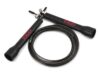 TKO Fast Action Adjustable Jump Rope for All Ages | Durable Fitness Skipping Rope Ideal for Boxing, MMA, and Endurance Workouts | Easy to Resize for Men, Women, and Kids - Black