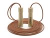 TKO Leather Jump Rope for Athletes | Professional Speed Rope featuring Ball Bearings and Wooden Handles | Perfect for Gym Workouts, Cardio, Boxing, and HIIT - Brown