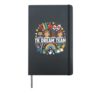 TK Teacher TK Dream Team Fun Womans first day classroom Hardcover Journal, Black