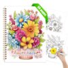 Tlenpo Adult Coloring Book for Women, 50 Single-Sided Print, Spiral Bound Adult Coloring Books for Women Stress Relief, Suitable for Alcohol Markers and Colored Pencils