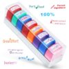 Tmtains 8Pcs Teacher Stamps for Classroom Teacher Supplies Self Inking Grading Stamps Encouraging Comments for Parent Signature School Teachers Review Feedback Homework Reward Colorful Stamp with Tray