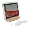 Tnfeeon 3D Moving Sand Art Night Light with LED USB Powered Glass Sandscape Lamp, Sand Art Painting Night Light for Home Office Decor Bedroom Gift