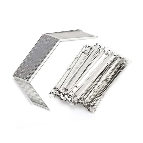 Tnfeeon Metal File Fasteners, Heavy Duty Paper Binding Clips Hold 350 Sheets Secure Documents Rust Iron Prongs 80mm Pitch 3.1 Inch Spacing for School Office Reports Teachers Students Finan