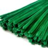 TOAOB 100pcs Dark Green Thick Pipe Cleaners 8mm x 12inch Pipe Cleaners