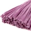 TOAOB 100pcs Light Purple Thick Pipe Cleaners 8mm x 12inch Pipe Cleaners