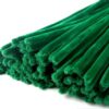 TOAOB 100pcs Moss Green Thick Pipe Cleaners 8mm x 12inch Pipe Cleaners