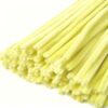 TOAOB 100pcs Pale Yellow Thick Pipe Cleaners 8mm x 12inch Pipe Cleaners