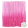 TOAOB 100pcs Pipe Cleaners Glitter Gradient Pink Chenille Stems for Crafts 12 Inch Fuzzy Sticks Craft Supplies for DIY Art Craft Projects Home Decorations