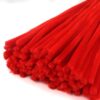 TOAOB 100pcs Red Thick Pipe Cleaners 8mm x 12inch Pipe Cleaners