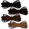 TOAOB 22 Yard Leather Suede Cord Flat Braided String 3mm 4 Colors