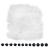 TOAOB 2pcs Thick White Pipe Cleaners Overlength Chenille Stems 1m x 20 mm