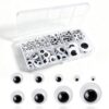 TOAOB 400pcs Googly Wiggle Eyes with Self Adhesive Craft Sticker Eyes