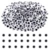 TOAOB 500pcs 10mm Plastic Wiggle Googly Eyes Self Adhesive