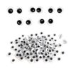 TOAOB 500pcs 5mm Plastic Mini Wiggle Googly Eyes Self Adhesive