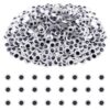 TOAOB 500pcs 8mm Plastic Wiggle Googly Eyes Self Adhesive