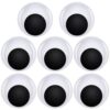 TOAOB 8pcs Large Googly Wiggle Eyes Self Adhesive 1.6 Inch Giant White