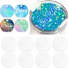 ToBeAce Sublimation Name Plate Blanks Acrylic for Stanley 30 20 oz Tumblers H2.0, Sublimation Topper Personalized Name Tag for Customized Stanley Cup, Round (8 Pcs, NOT 40 oz)